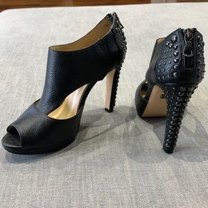 BCBGMAXAZRIA Studded Leather Heels - Size 10
